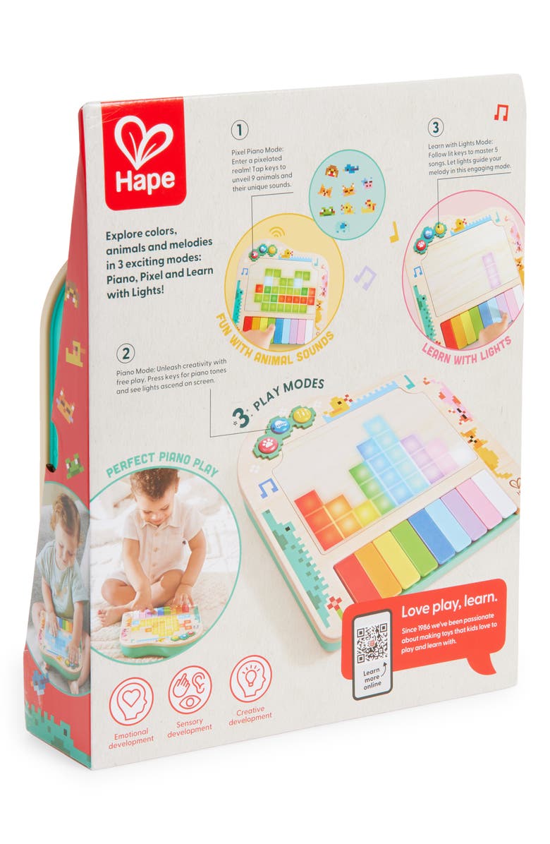 Hape Rainbow Rhythm Pixel Piano, Alternate, color, Multi