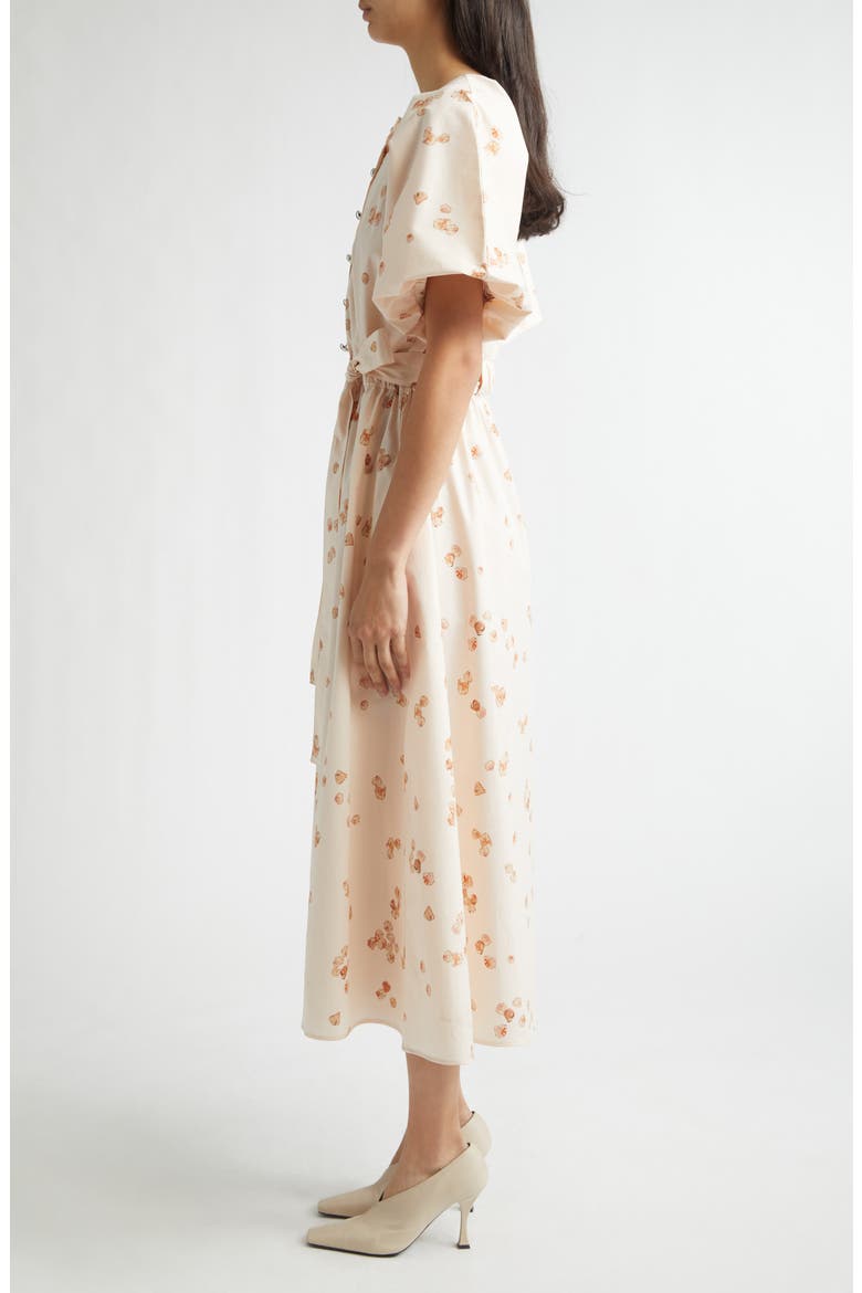 Paulina Petal Print Shirtdress, Alternate, color, 416689 PALE BLUSH AO PETALS