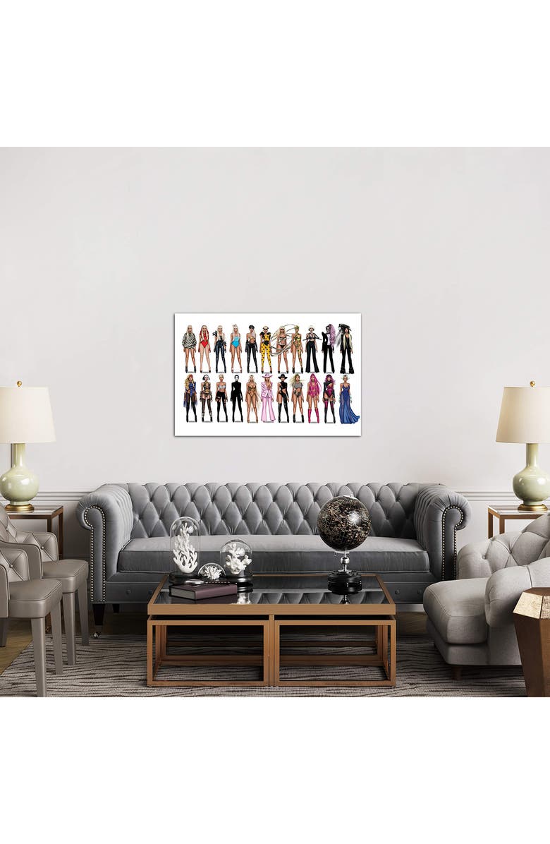 iCanvas Lady Gaga Videography by Arman Canvas Art Print, Alternate, color,