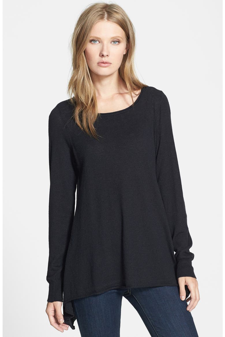 'Leticia B.' Shark Bite Top, Main, color, CAVIAR