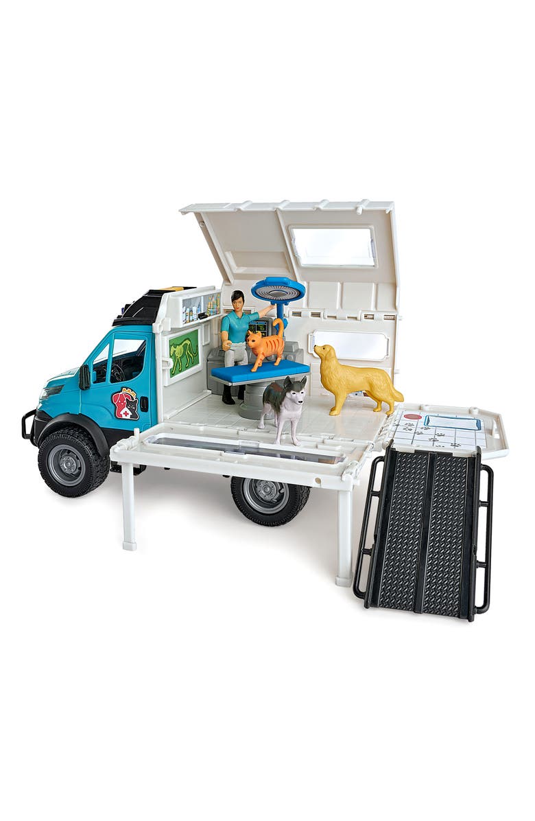 Dickie Toys HK Ltd Light & Sound Iveco Animal Rescue Playset, Alternate, color, Multicolored