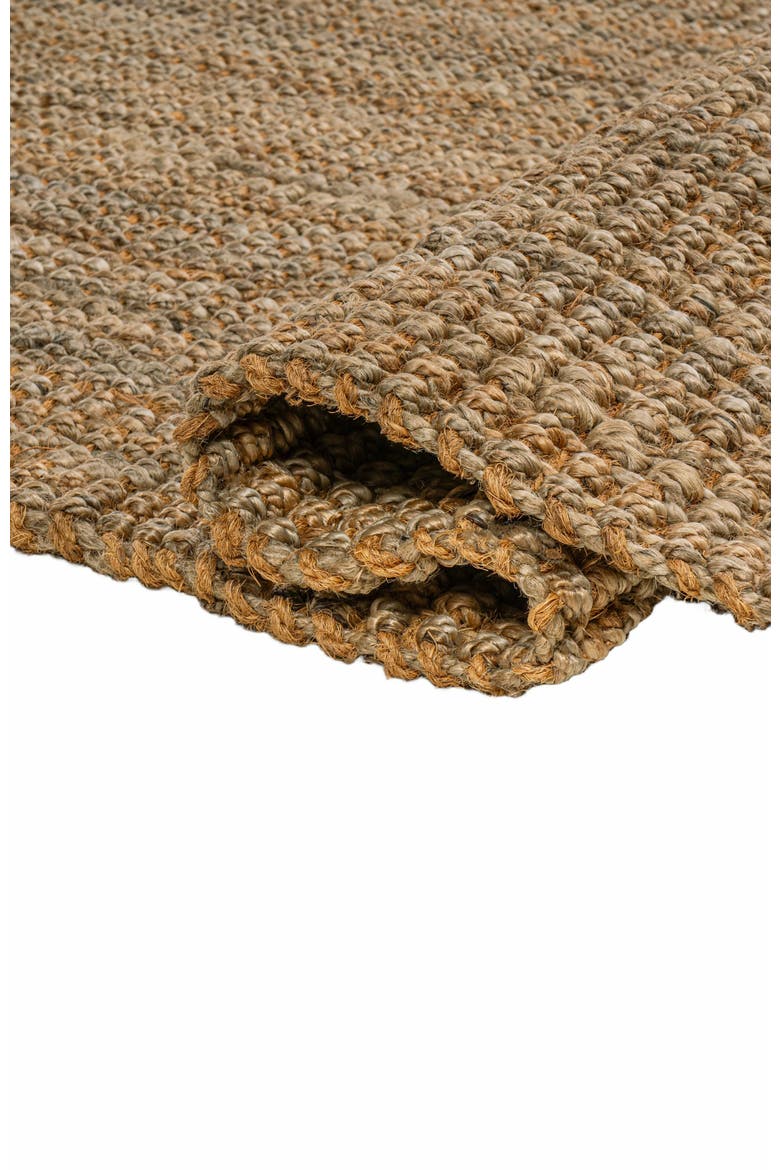 Biot Traditional Rustic Handwoven Jute Solid Area Rug, Alternate, color, Natural