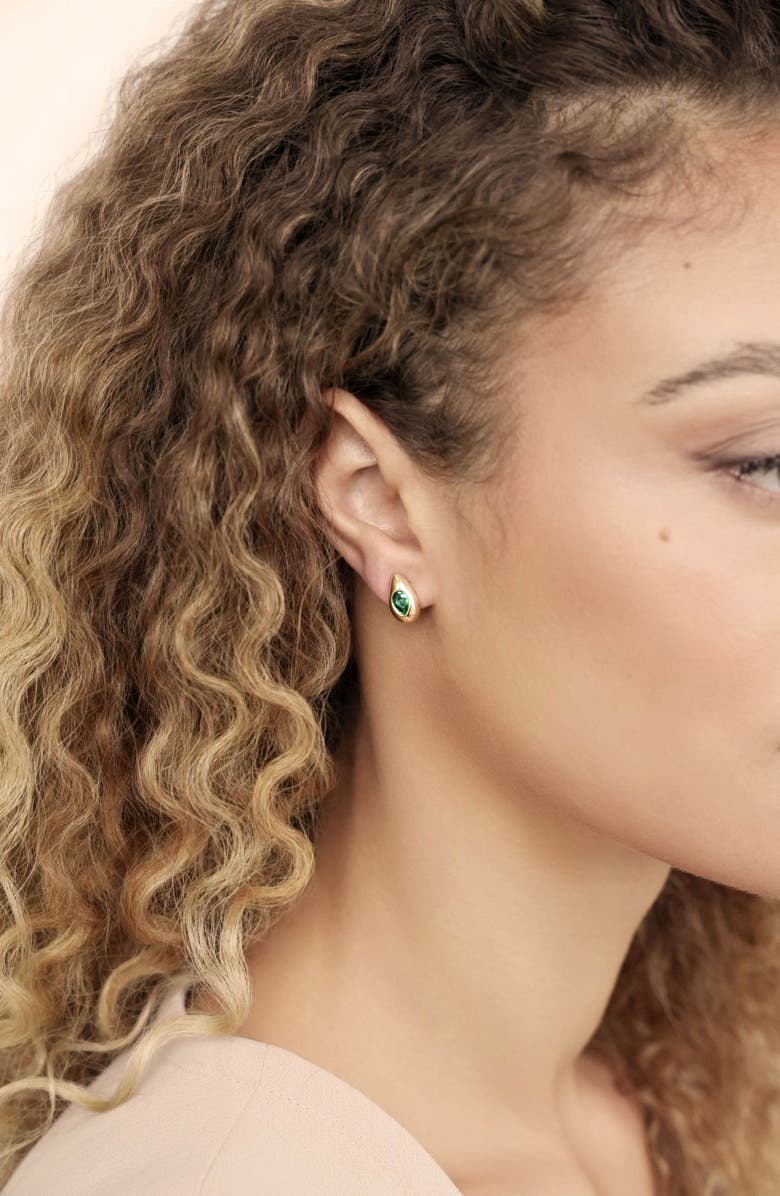 Ettika Glowing Teardrop Cubic Zirconia Stud Earrings, Alternate, color,