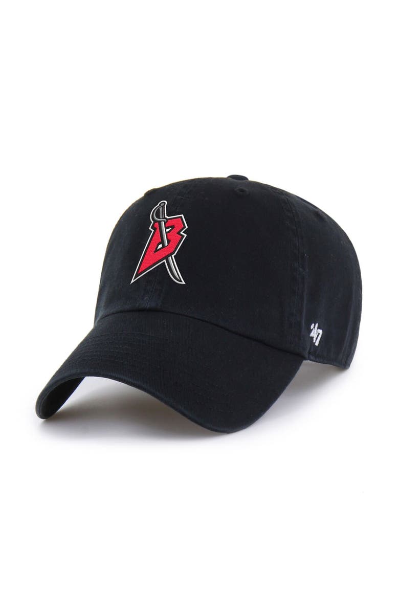 '47 Men's '47 Black Buffalo Sabres Logo Clean Up Adjustable Hat, Main, color, Black