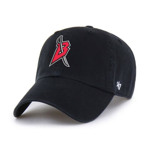 Men's '47  Black Buffalo Sabres Logo Clean Up Adjustable Hat