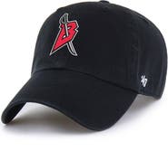 '47 Men's '47 Black Buffalo Sabres Logo Clean Up Adjustable Hat