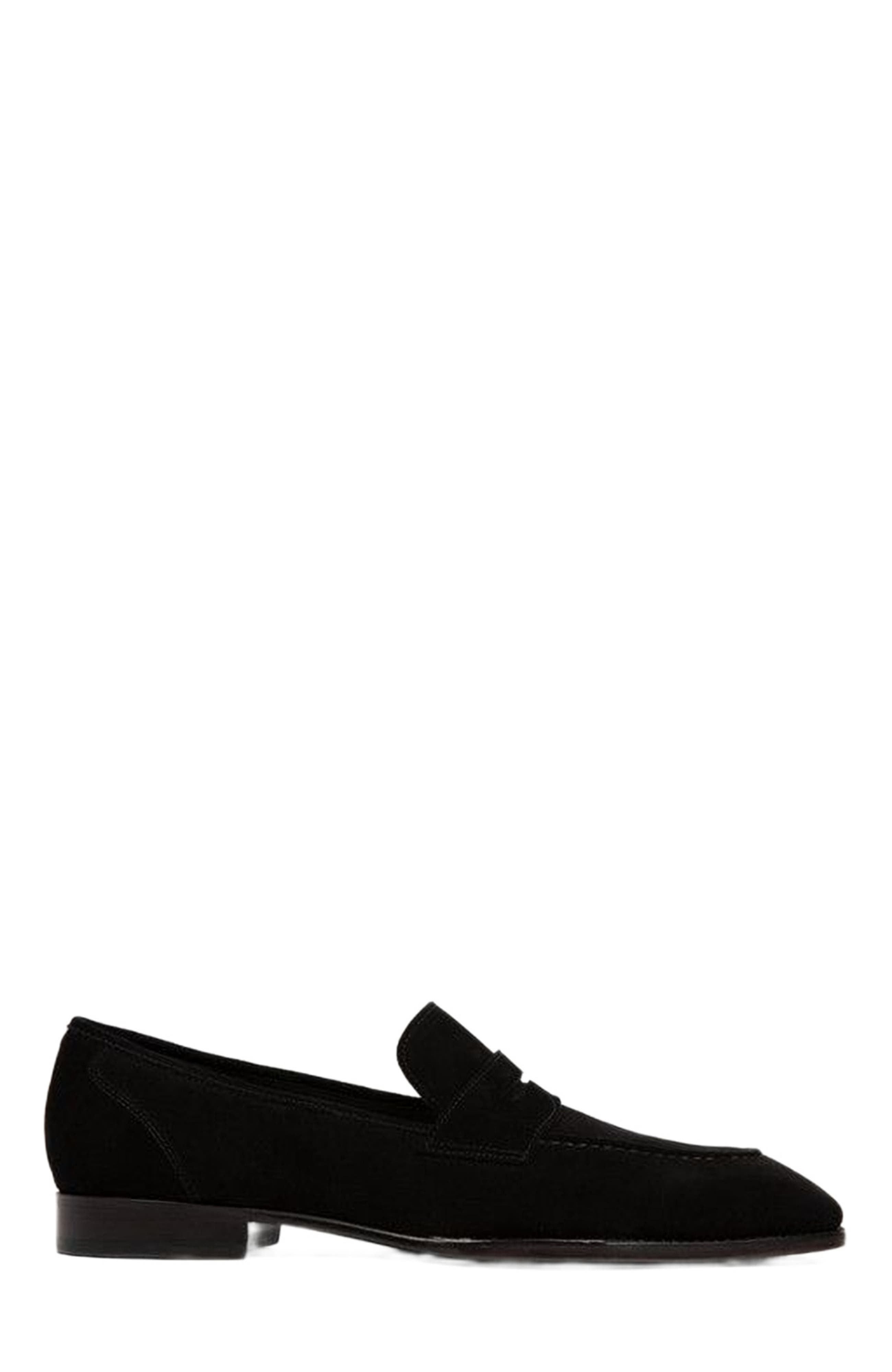 Anthony Veer Belmont Penny Loafer, Main, color, Velvet Noir Black