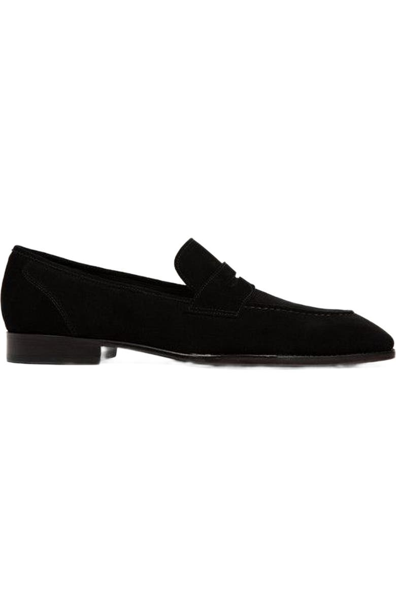 Anthony Veer Belmont Penny Loafer, Main, color, Velvet Noir Black