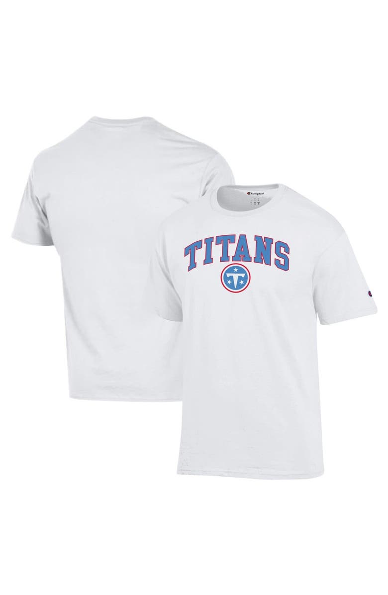 Champion Men's Champion White Tennessee Titans Arch Over Logo T-Shirt, Main, color, White