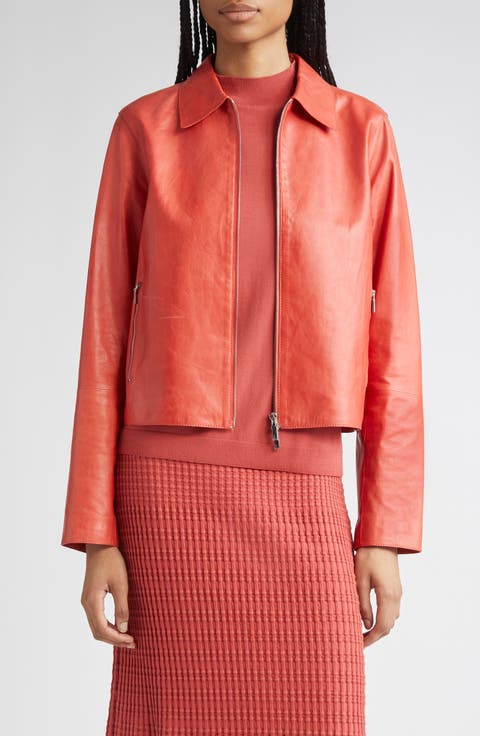 Zip Front Crop Jacket