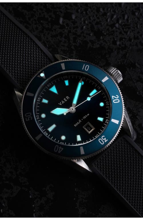 Vaer Ds2 Meridian Navy Solar Watch, 39mm In Navy