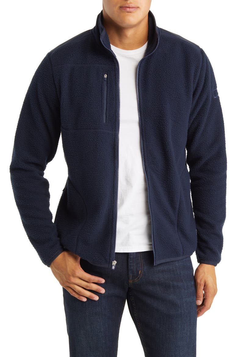 Cascade Fleece Jacket, Main, color, NAVY BLUE
