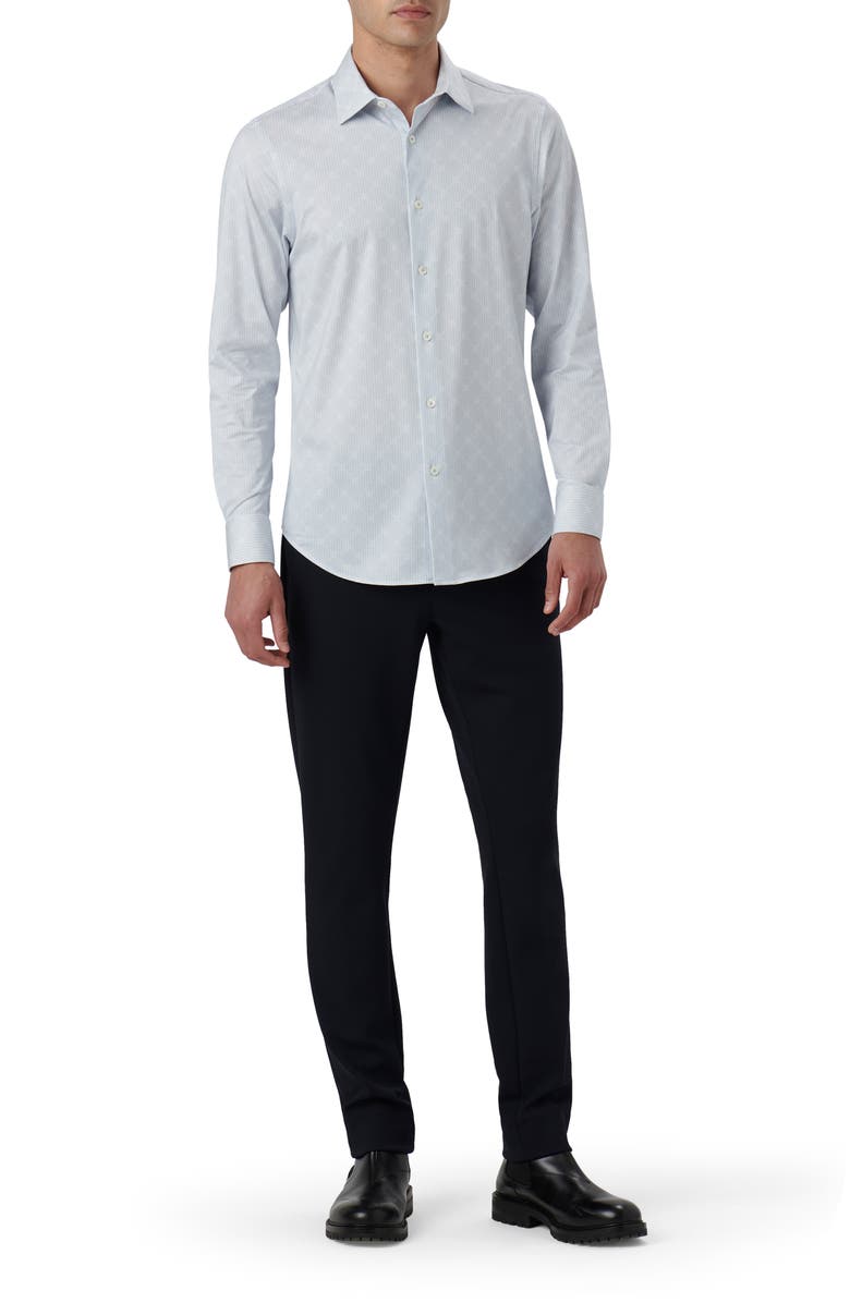 Bugatchi James OoohCotton<sup>®</sup> Geometric Print Button-Up Shirt, Alternate, color, 