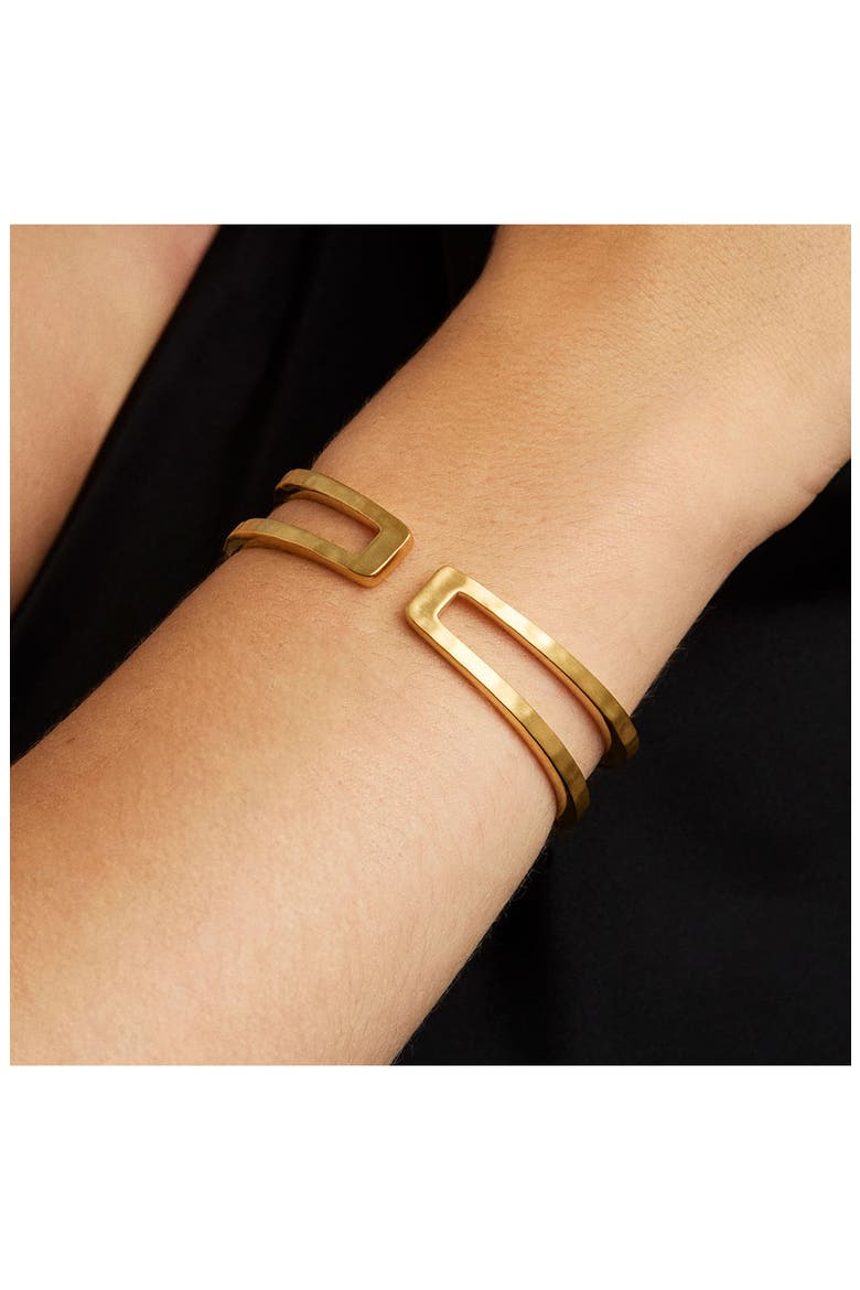 Mara Hinged Cuff Bracelet, Alternate, color, GOLD