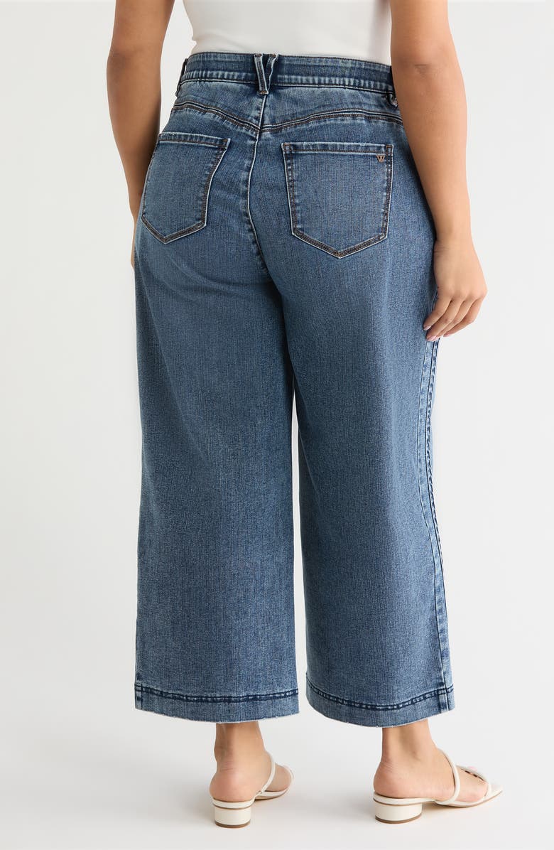 Wit & Wisdom Gracie Skyrise Double Side Seam Wide Leg Jeans, Alternate, color, Blue Artisanal