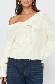 Princess Polly Talassa One-Shoulder Sweater