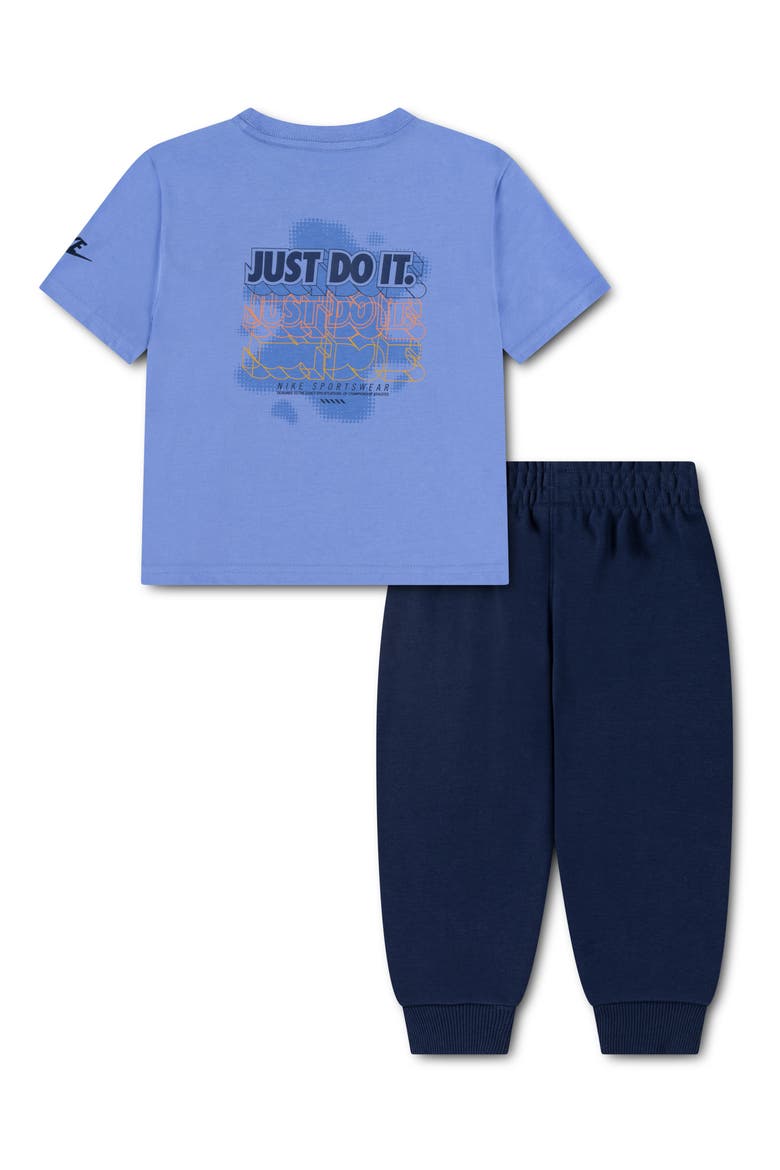 Kids' JDI Graphic T-Shirt & Pants Set, Alternate, color, MIDNIGHT NAVY