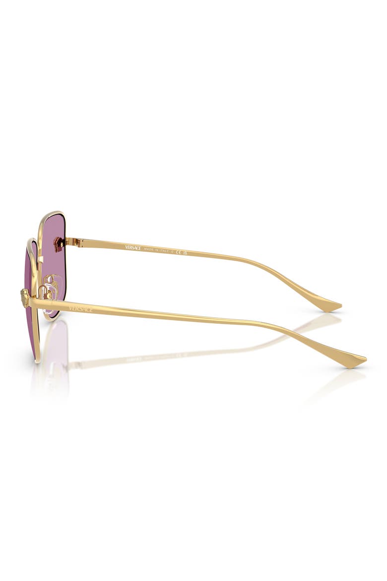 59mm Square Sunglasses, Alternate, color, GOLD/ PINK