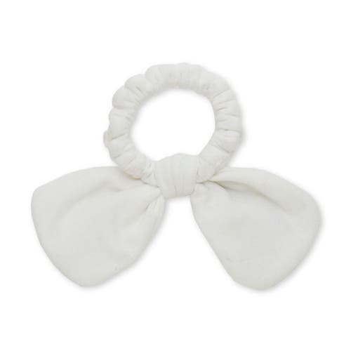 Lele Sadoughi La Chargers Bow Scrunchie In White