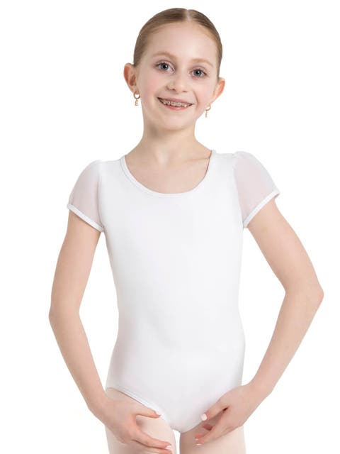 Puff Sleeve Keyhole Back Leotard