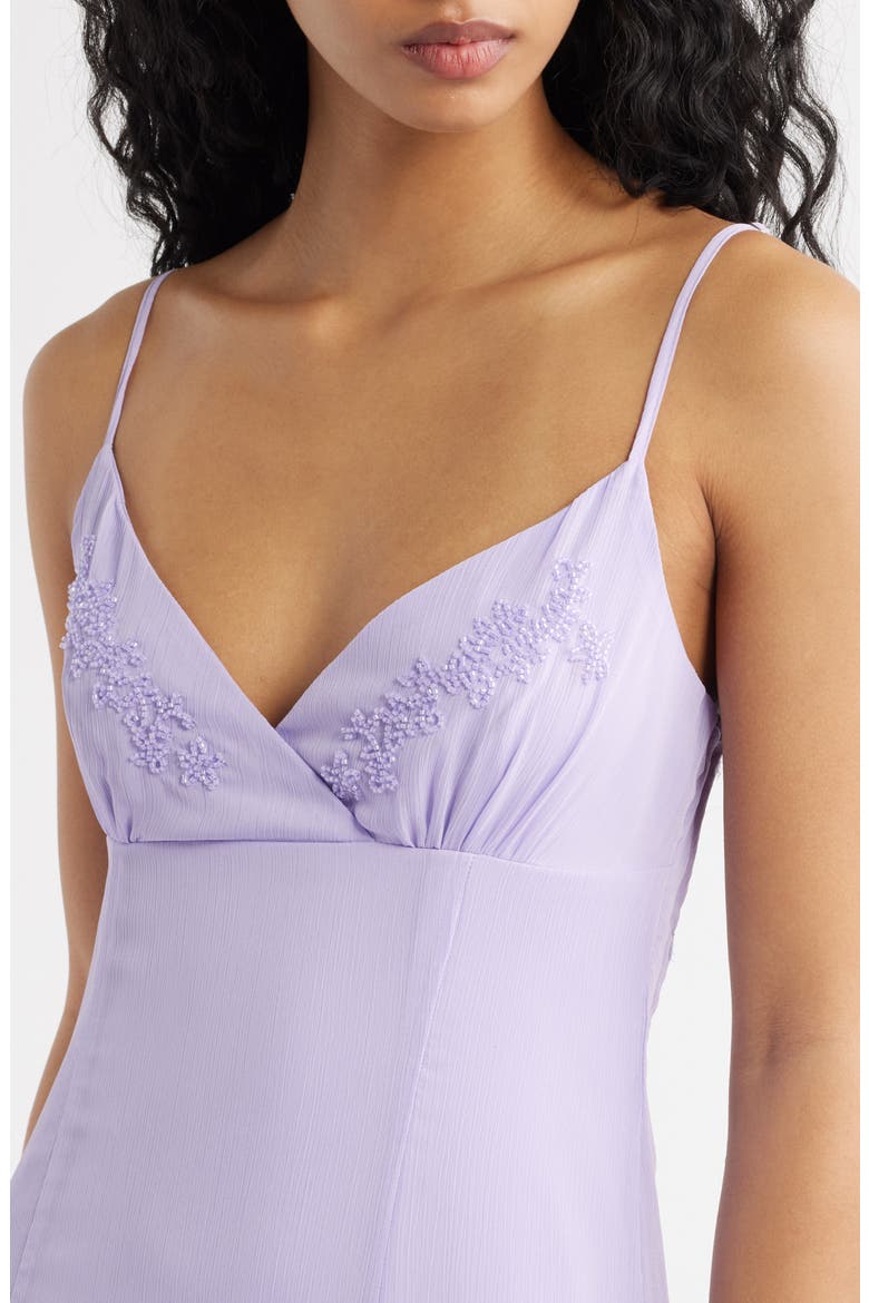 Jadira Open Back Maxi Dress & Scarf Set, Alternate, color, PURPLE