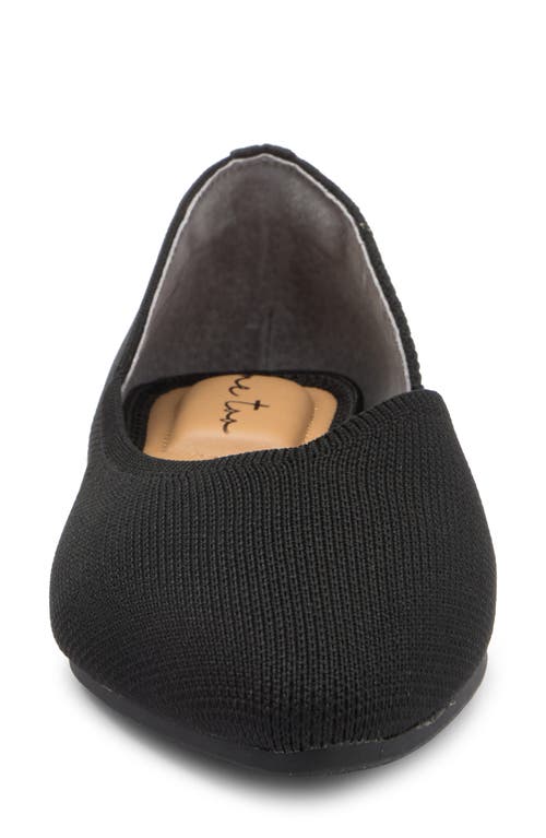 Shop Me Too Aria Half D'orsay Flat In Black