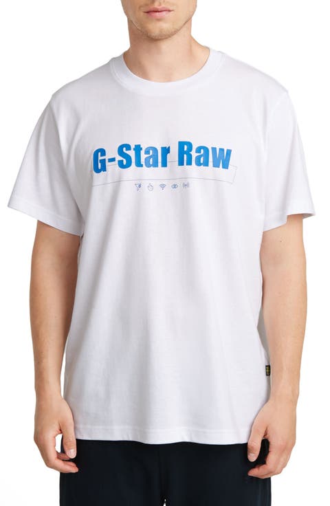 Symbols Print Loose Organic Cotton Graphic T-Shirt