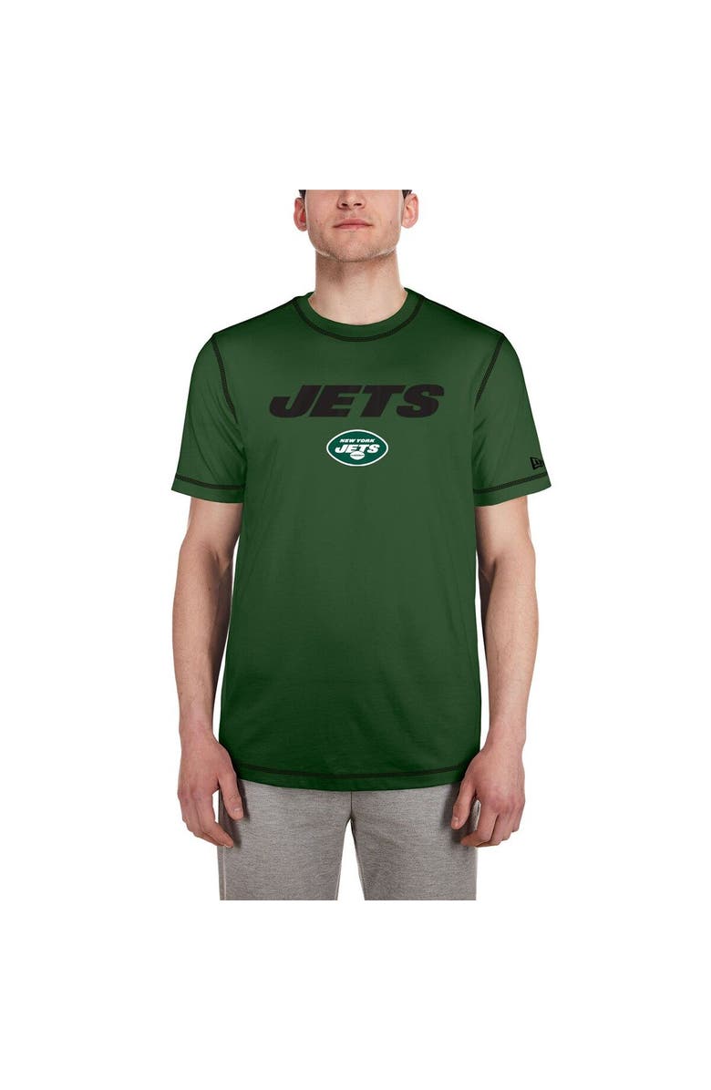 New Era Men's New Era  Green New York Jets Third Down Puff Print T-Shirt, Alternate, color, 