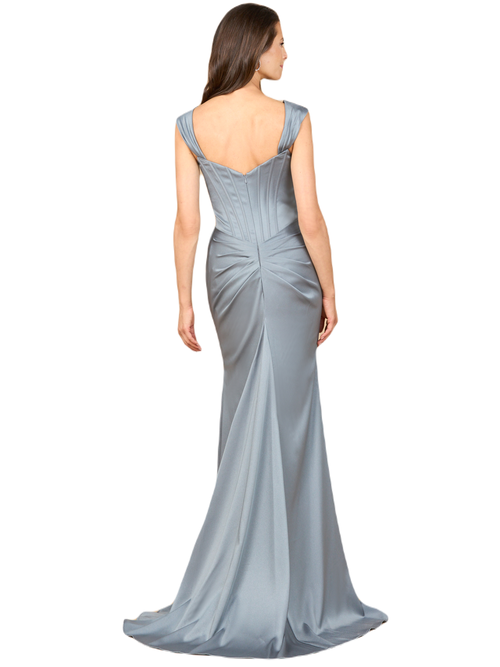 Lara New York Sleeveless Corset Gown In Twilight
