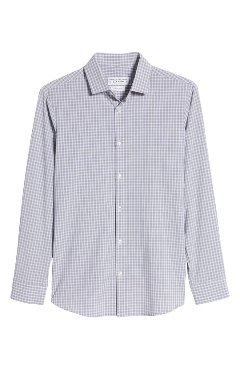 Mizzen+Main Ryder Glen Trim Fit Plaid Button-Up Performance Sport Shirt, Alternate, color, 
