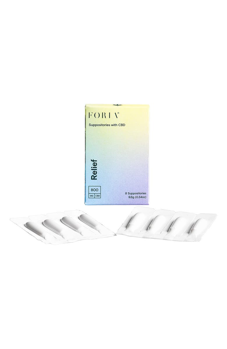 FORIA Relief Suppositories with CBD, Alternate, color, 