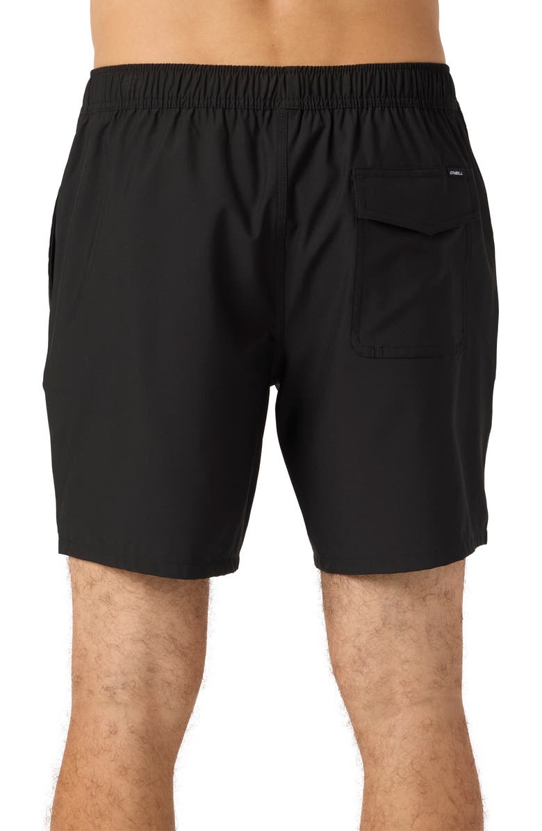 O'Neill Lennox Hermosa Swim Trunks, Alternate, color, Black