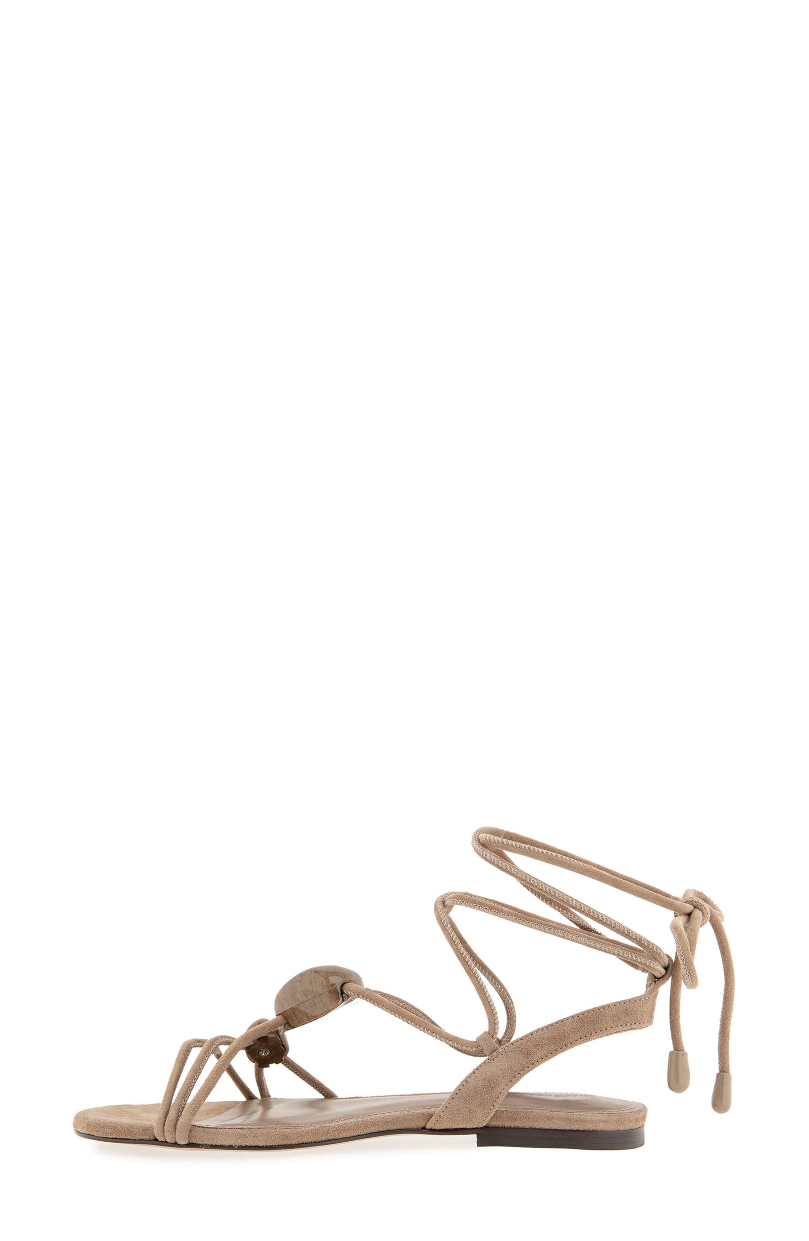Rebecca Minkoff Anaya Ankle Tie Sandal, Alternate, color, Porcini