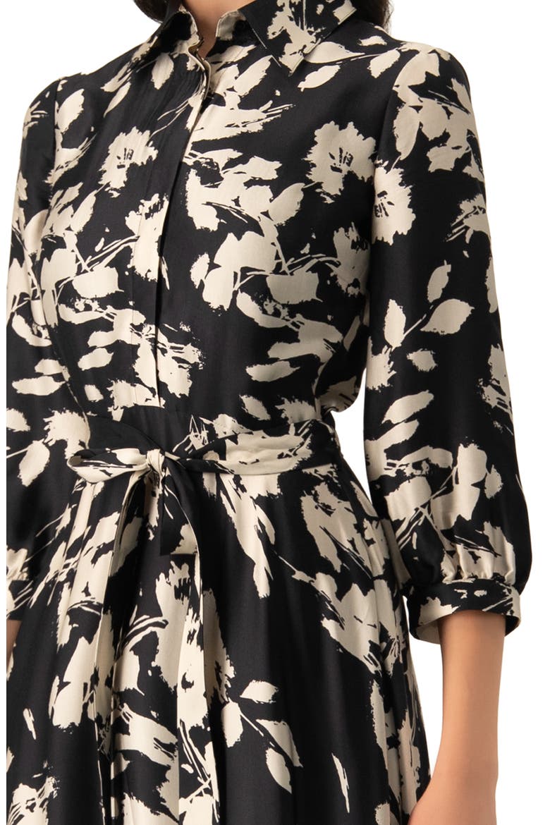 Shirt Maxi Dress, Alternate, color, Black