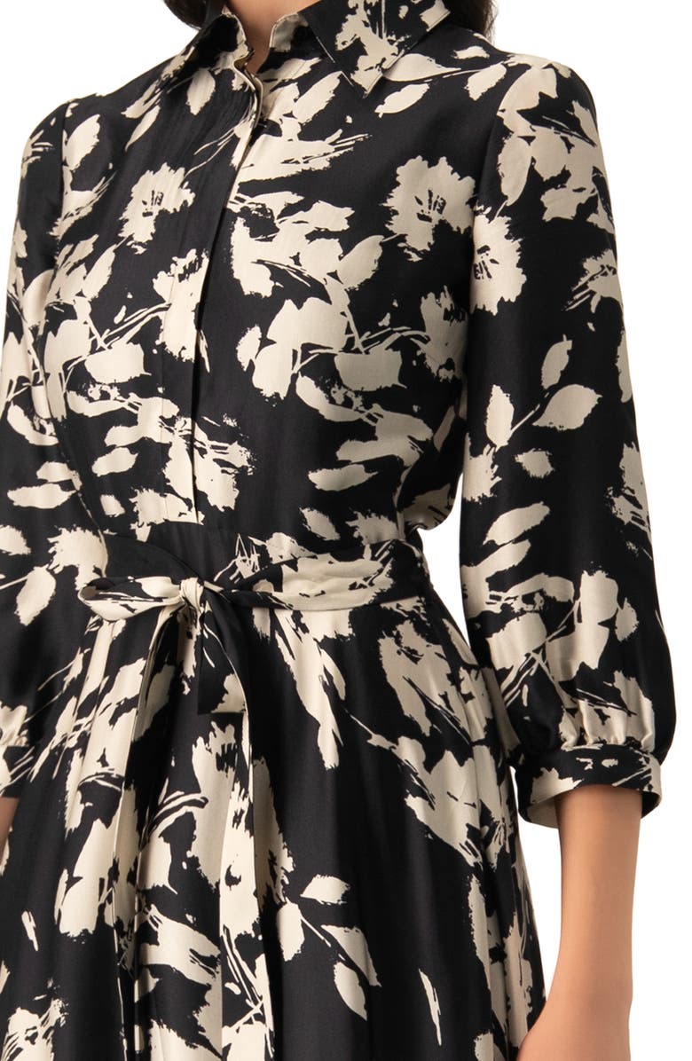 IVONNE Shirt Maxi Dress, Alternate, color, Black