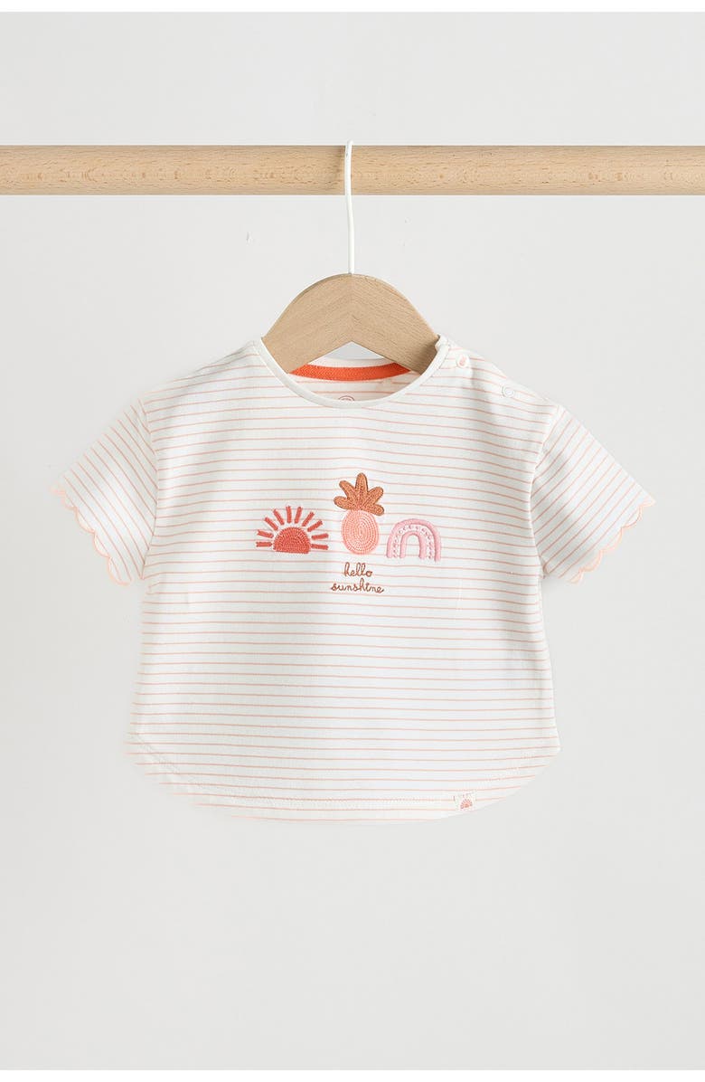 NEXT Hello Sunshine T-Shirt & Pants Set, Alternate, color, Neutral
