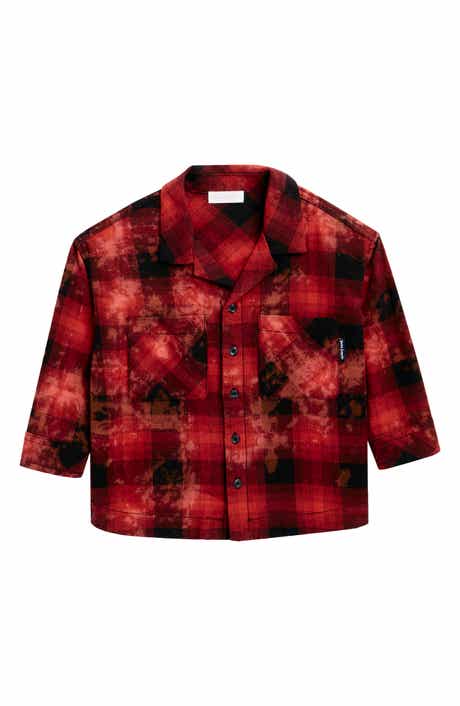 Kids' Bleached Flannel Shirt