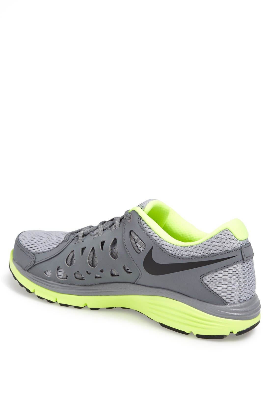 'Dual Fusion Run 2' Running Shoe, Alternate, color, GREY/ BLACK/ COOL GREY/ VOLT
