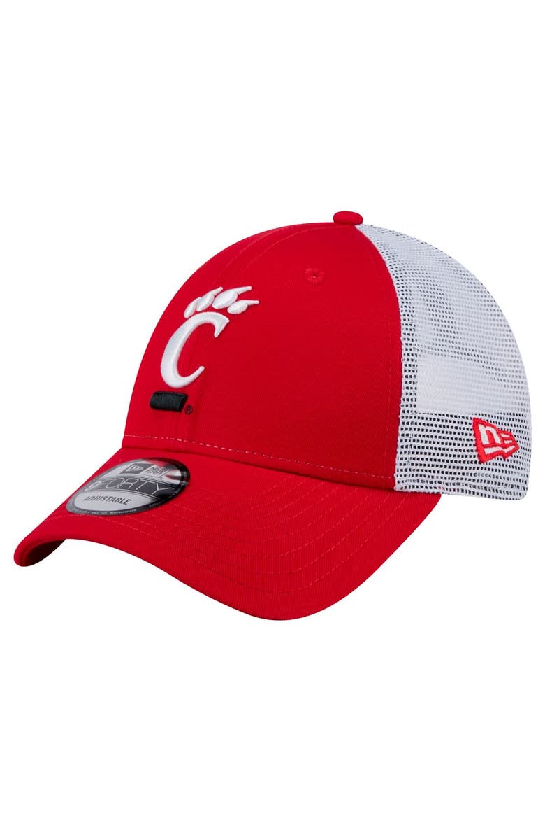 New Era Men's New Era  Red Cincinnati Bearcats Trucker 9FORTY Adjustable Hat, Main, color, Red