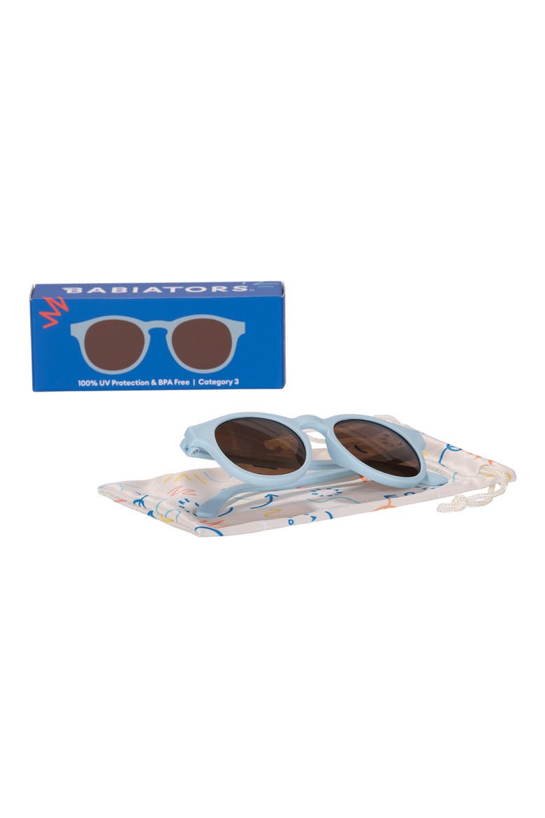 Kids' Baby Blue Keyhole Sunglasses, Alternate, color, BABY BLUE