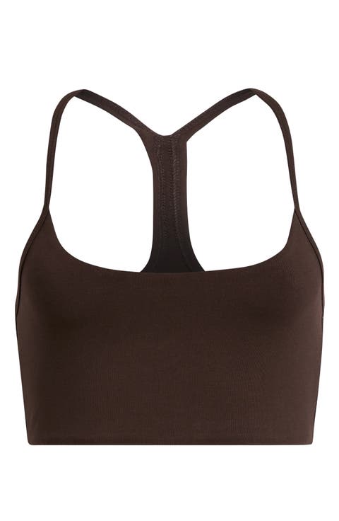 Stretch Cotton Racerback Bralette