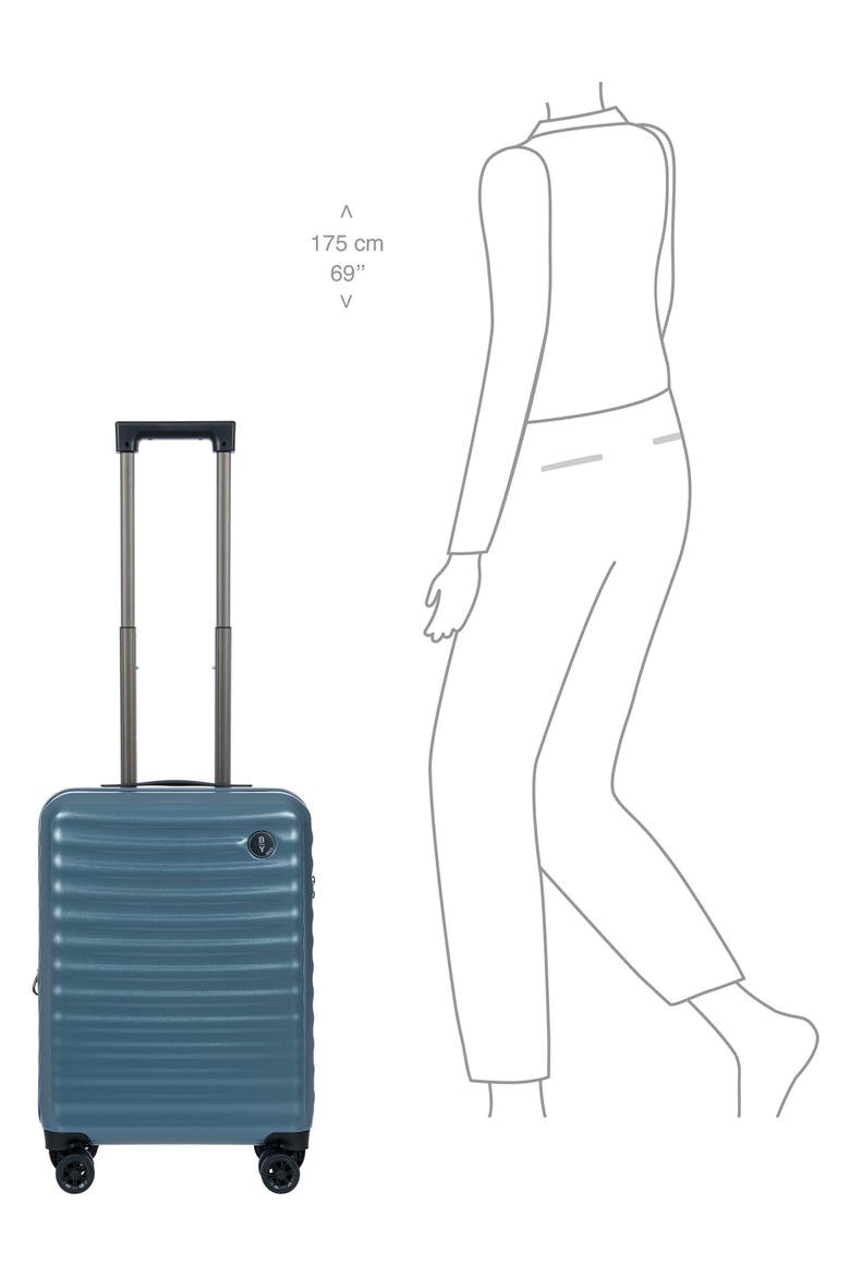 B|Y Nausicaa 21-Inch Expandable Spinner Carry-On Suitcase, Alternate, color, GREY BLUE