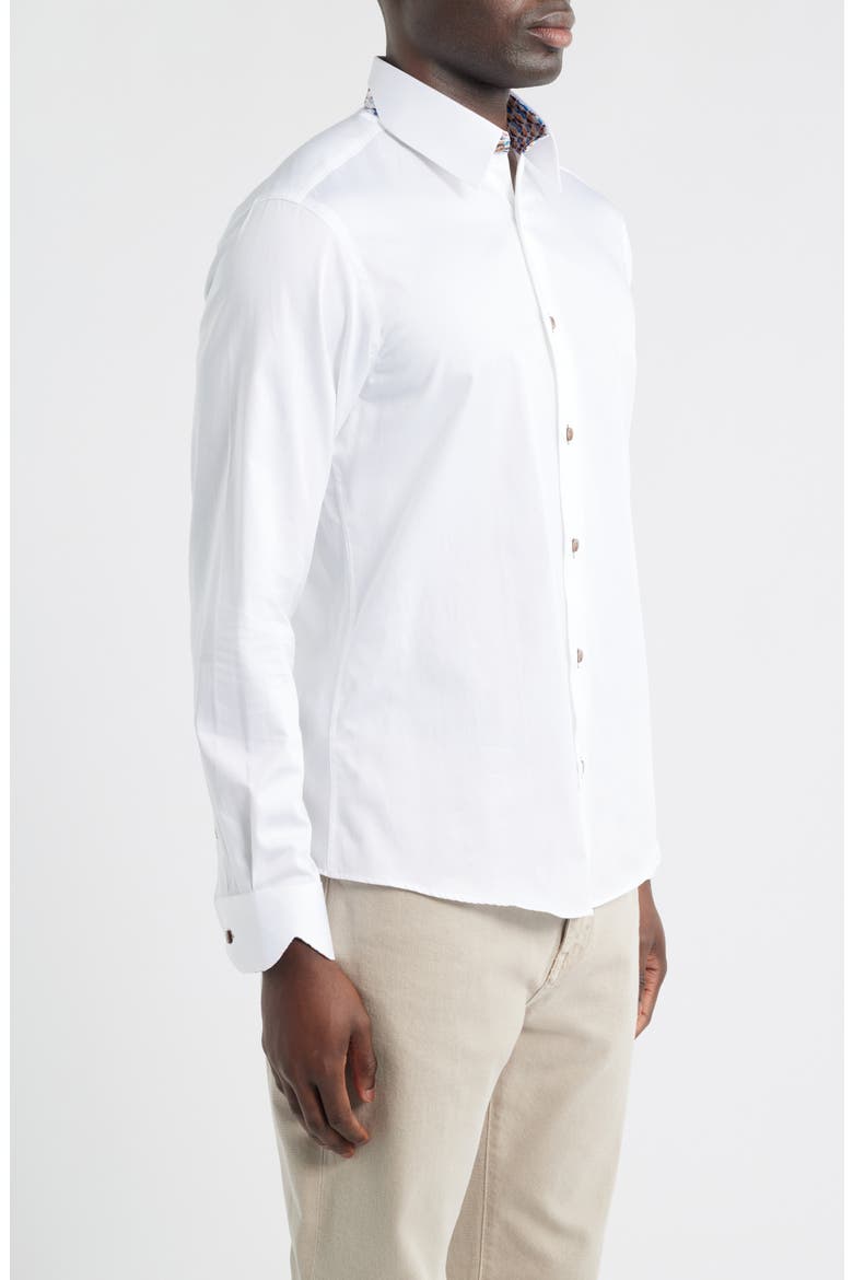 Sinai Collection Luxe Cotton Dress Shirt, Alternate, color, WHITE