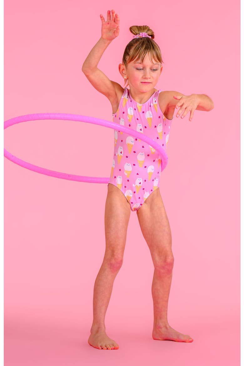 Kitty Cones Leotard, Alternate, color, Kitty Cones