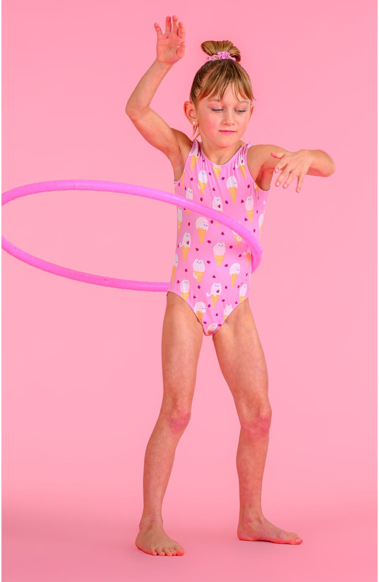 Destira Kitty Cones Leotard, Alternate, color, Kitty Cones