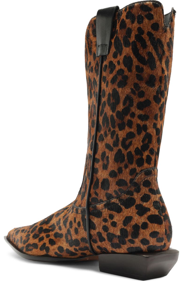 Schutz Ashley Genuine Calf Hair Western Boot, Alternate, color, Leopard