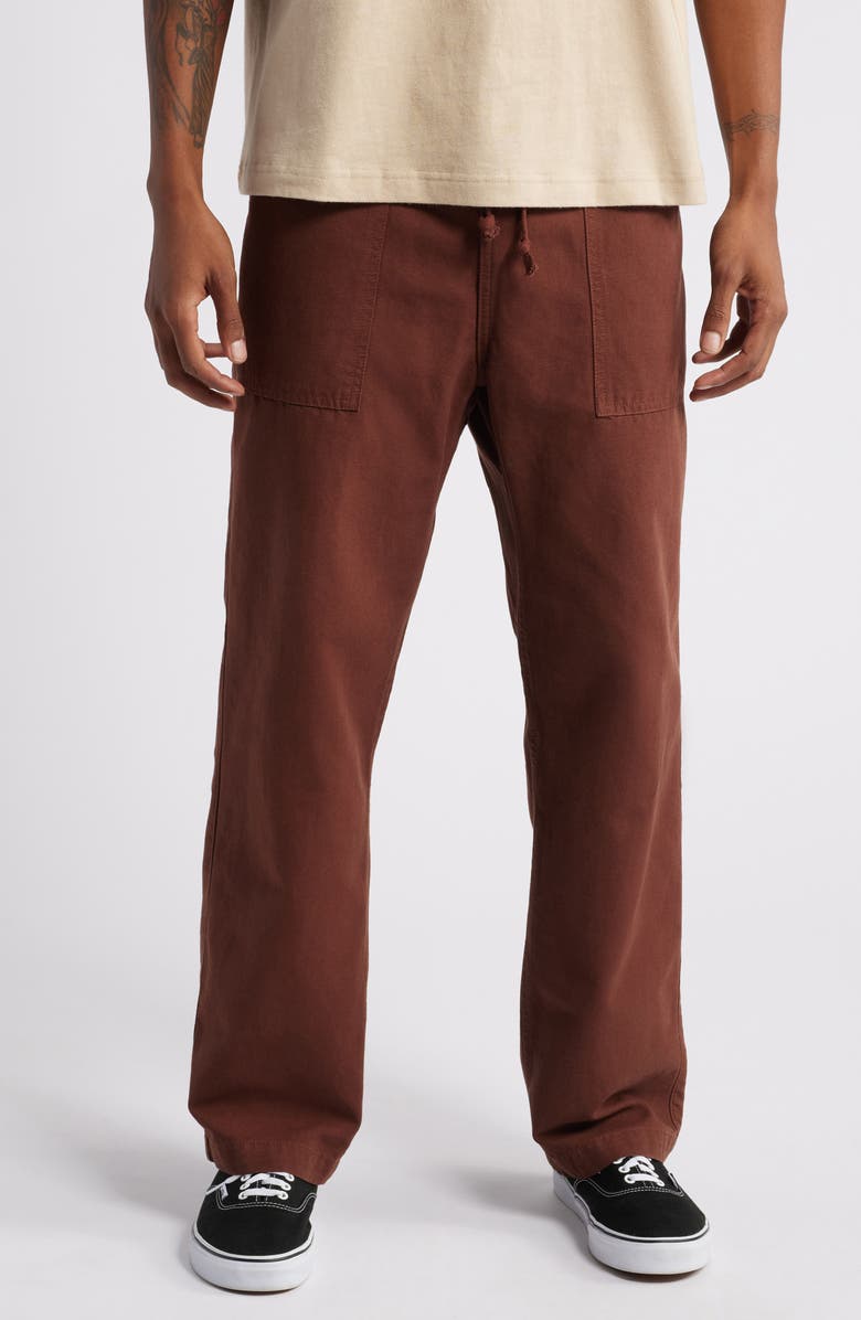 Service Works Elastic Waist Cotton Canvas Chef Pants, Main, color,