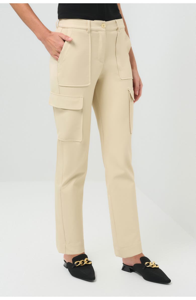 Anatomie Sloane Performance Twill Cargo Straight Leg Pant, Main, color, Wheat