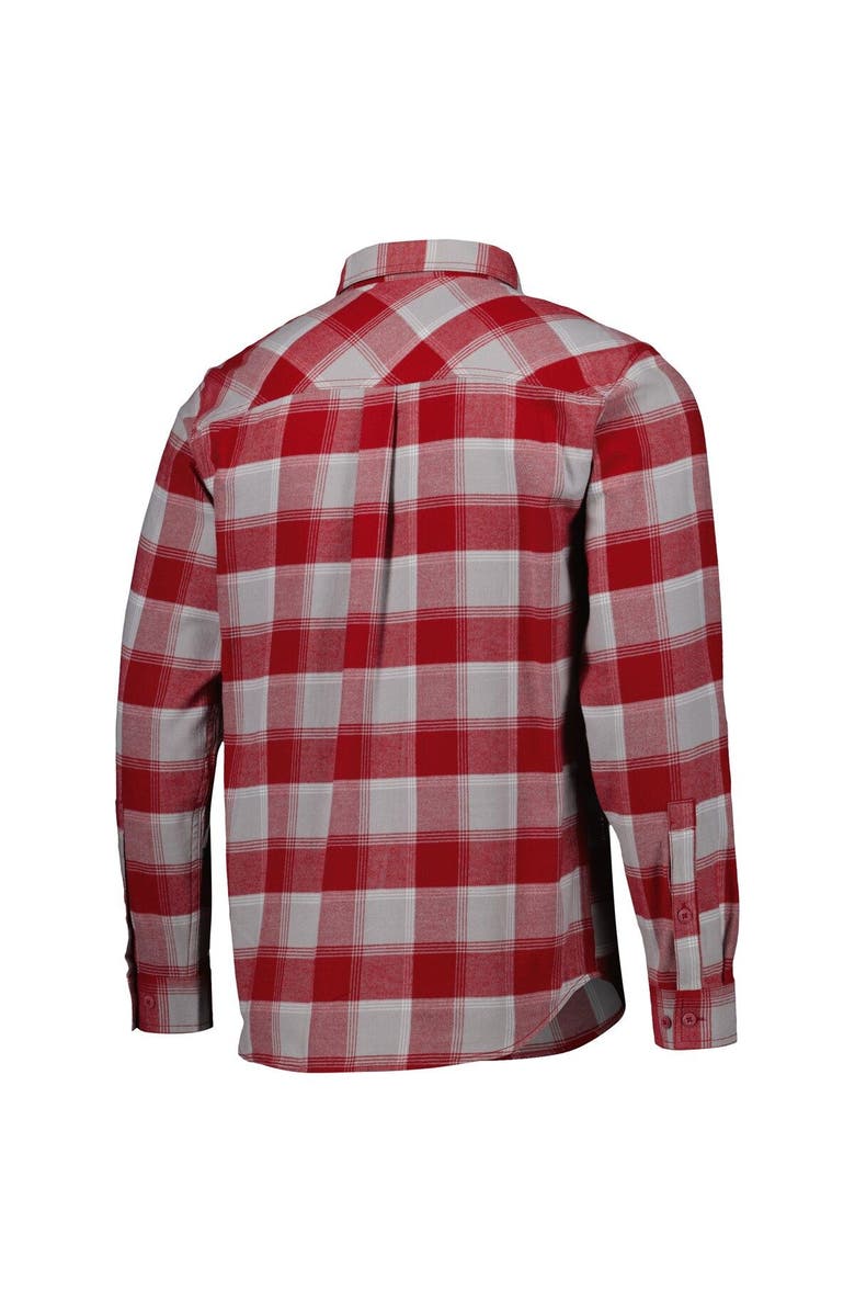 Columbia Men's Columbia Crimson Alabama Crimson Tide Flare Gun Flannel Team Button-Up Shirt, Alternate, color, 
