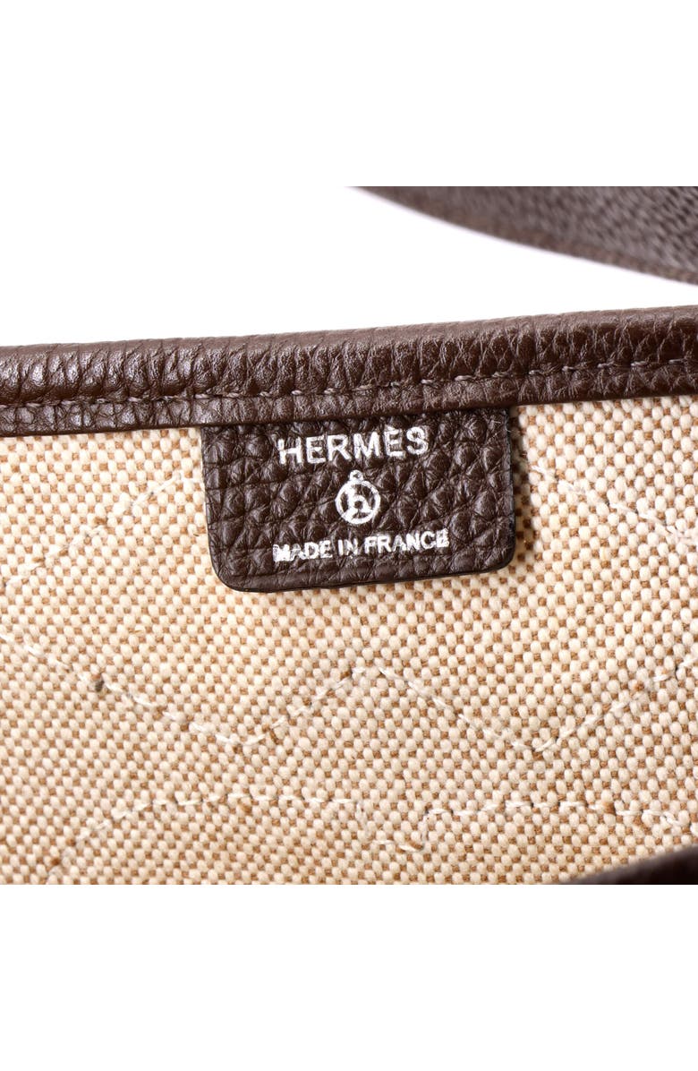 Pre-Owned Hermes Petit H Dream Catcher Tote Toile and Leather, Alternate, color, Ecru